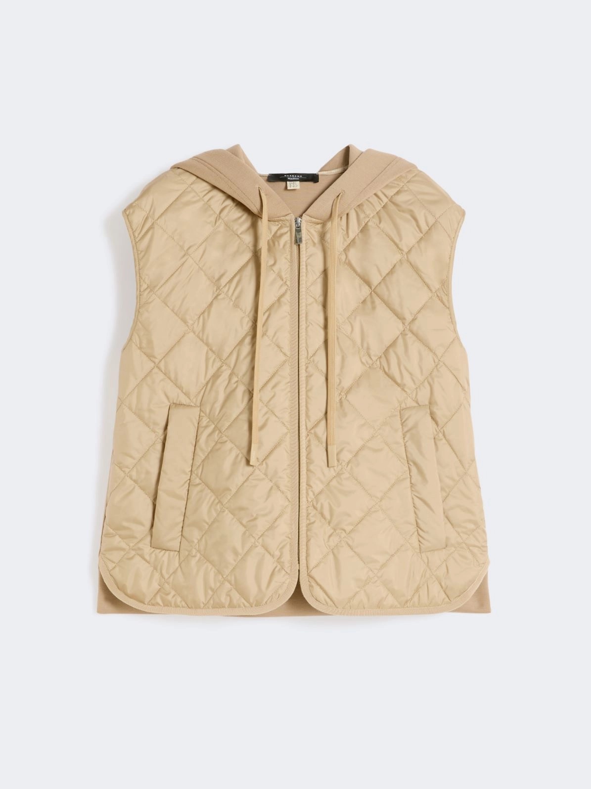 WEEKEND MAX MARA WKDDANDY PADDED SLEEVELESS IN WATER-REPELLENT CANVAS JACKET