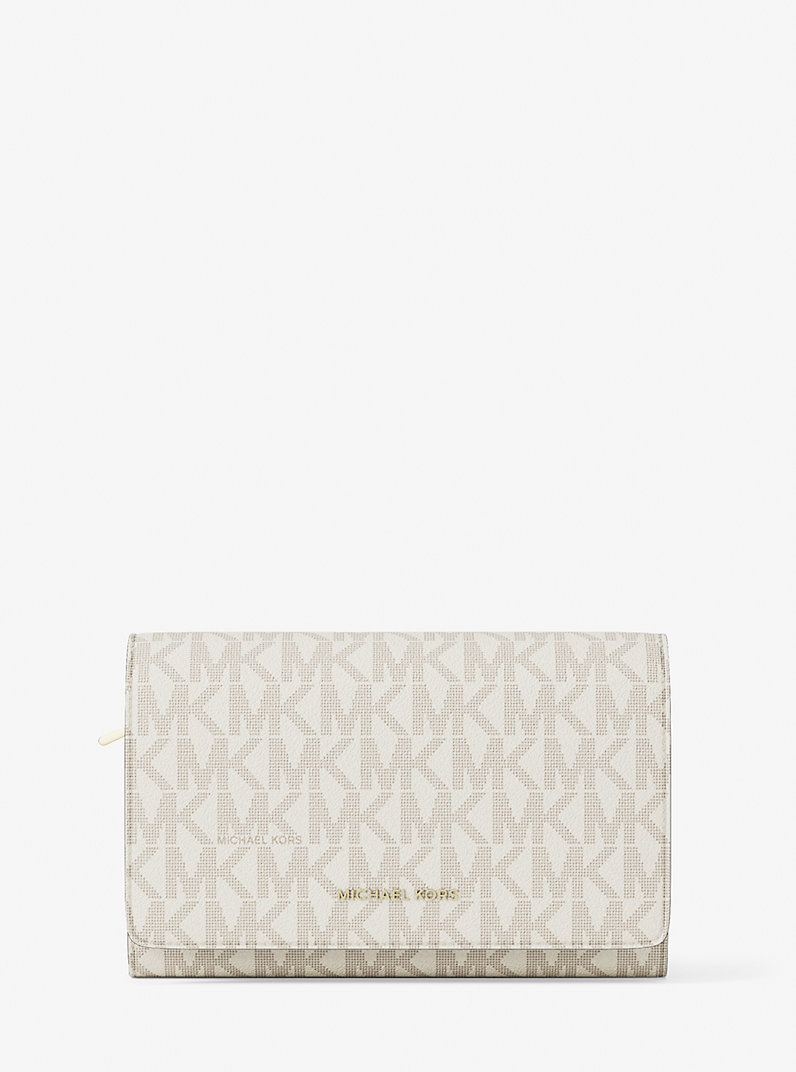 MICHAEL KORS JET SET LARGE SIGNATURE LOGO ΠΟΡΤΟΦΛΙ