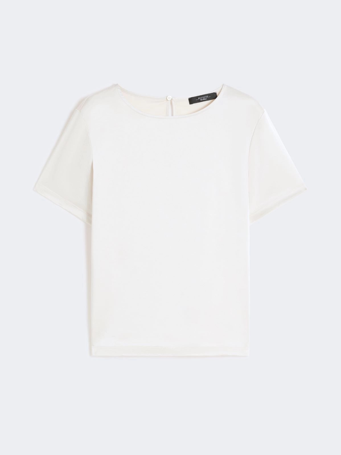 WEEKEND MAX MARA WKDZONA SATIN AND JERSEY T-SHIRT
