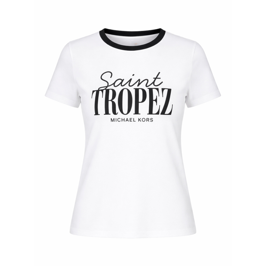 MICHAEL KORS ST. TROPEZ STRETCH COTTON T-SHIRT