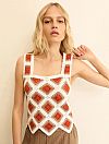 EMME EMMCALADIO SLEEVELESS CROCHET KNIT TOP