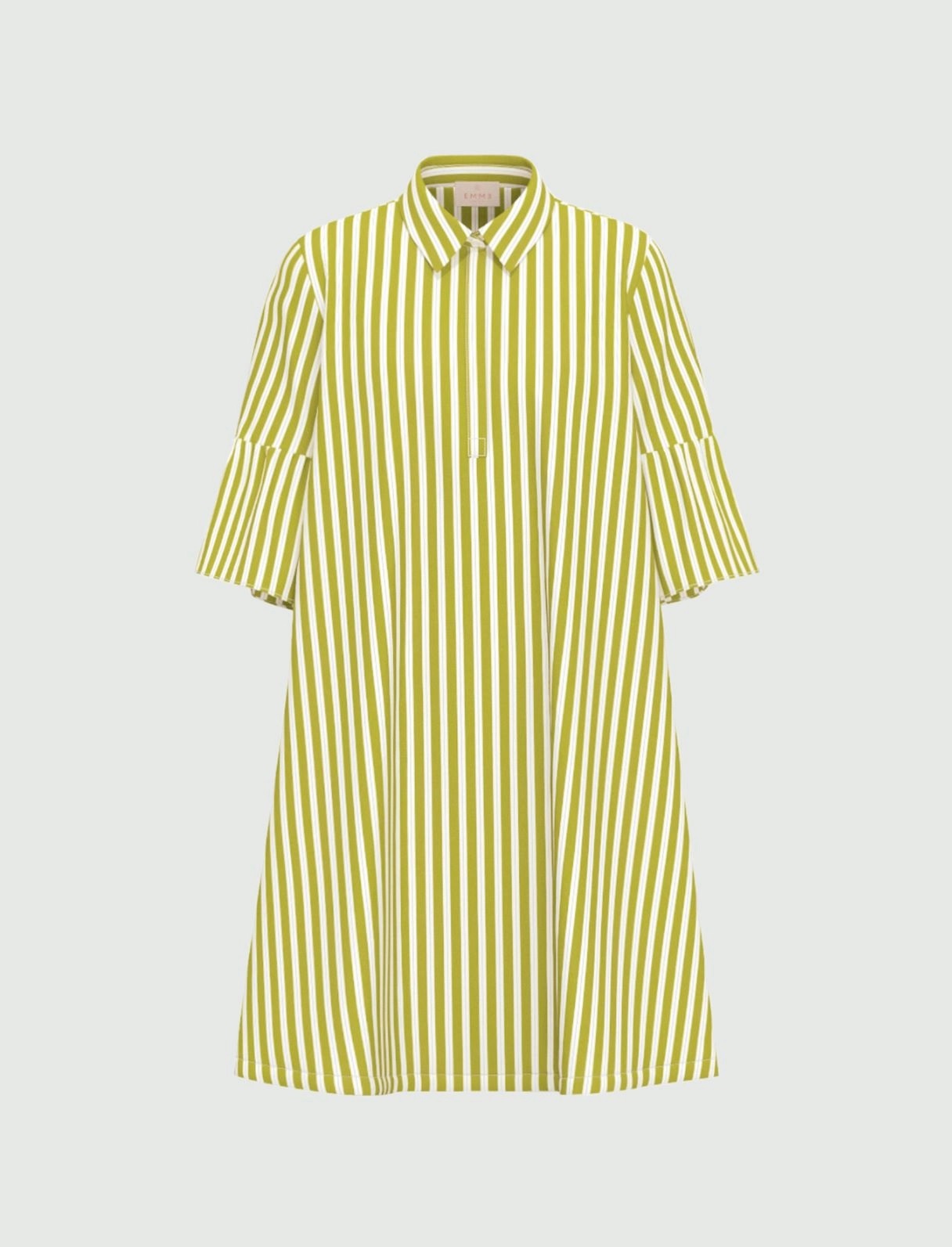 EMME EMMEPOCHE FLOUNCE SLEEVE POPLIN ΦΟΡΕΜΑ