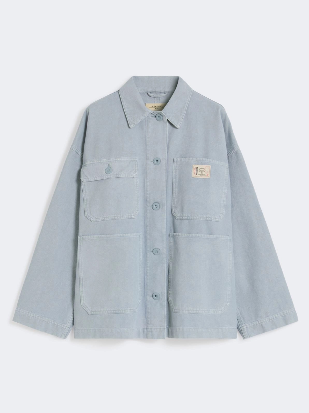 WEEKEND MAX MARA WKDALBUM COTTON CANVAS WORKWEAR JACKET