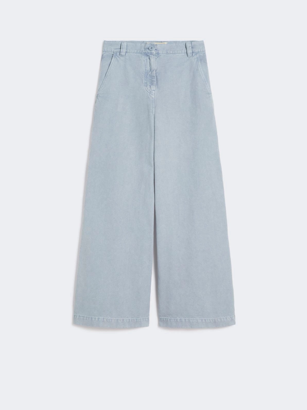 WEEKEND MAX MARA WKDSKIPPER COTTON CANVAS WIDE LEG ΠΑΝΤΕΛΟΝΙ