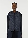 WEEKEND MAX MARA WKDEDITO PADDED HOODED JACKET IN WATER REPELLENT CANVAS AND JERSEY