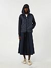 WEEKEND MAX MARA WKDEDITO PADDED HOODED JACKET IN WATER REPELLENT CANVAS AND JERSEY