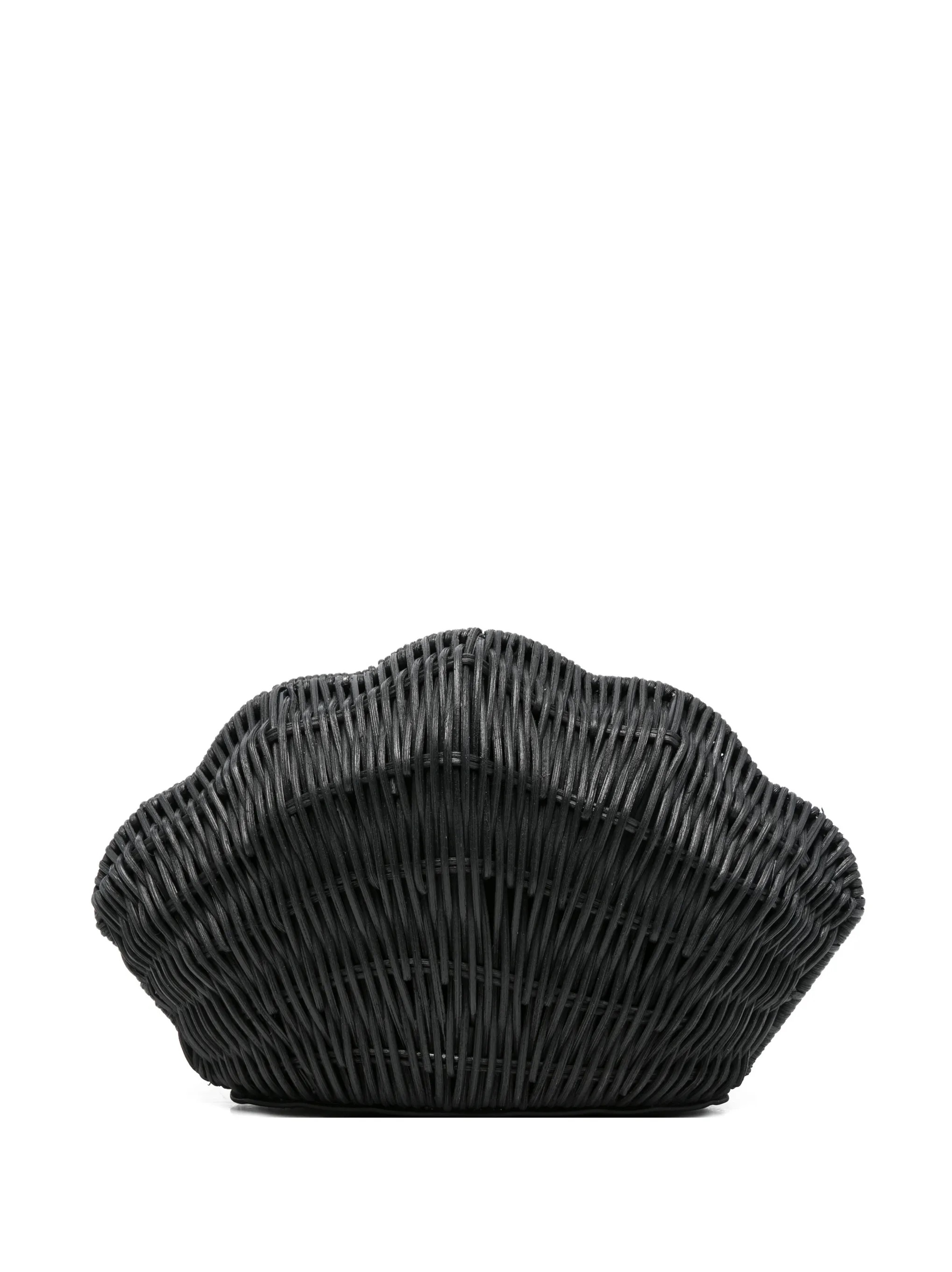 MICHAEL KORS SHELLY RATTAN CLUTCH