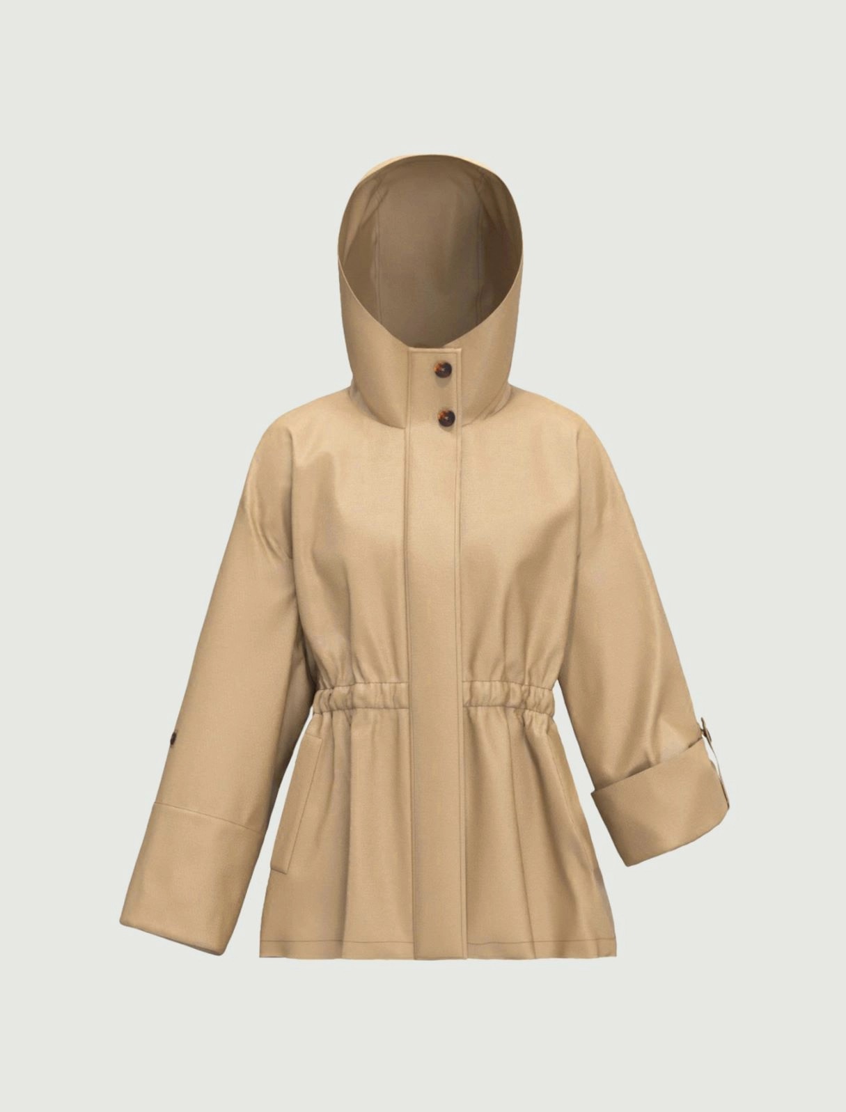 EMME EMMRECENTE SHORT WATER REPELLENT PARKA