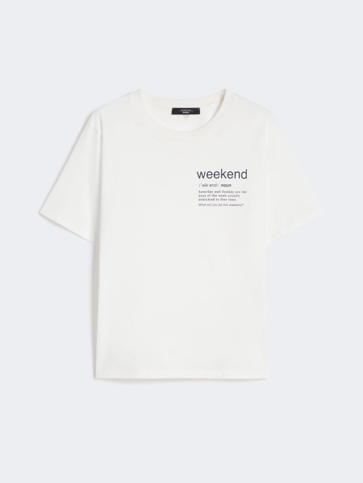 WEEKEND MAX MARA WKDTENUE WITH GRAPHIC PRINT COTTON T-SHIRT