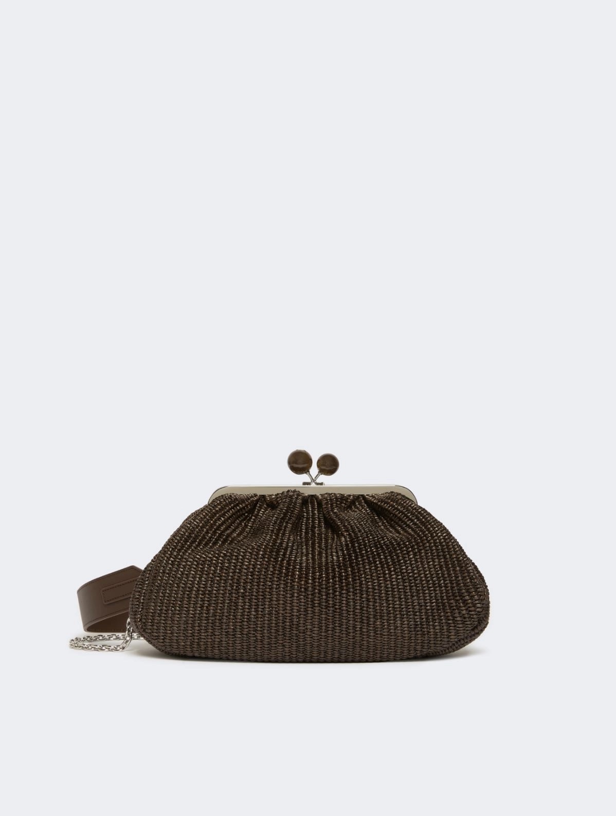 WEEKEND MAX MARA WKAFORTUNA MEDIUM RAFFIA EFFECT PASTICCINO ΤΣΑΝΤΑ