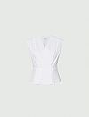 MARELLA MLLBAZAR SLEEVELESS POPLIN TOP
