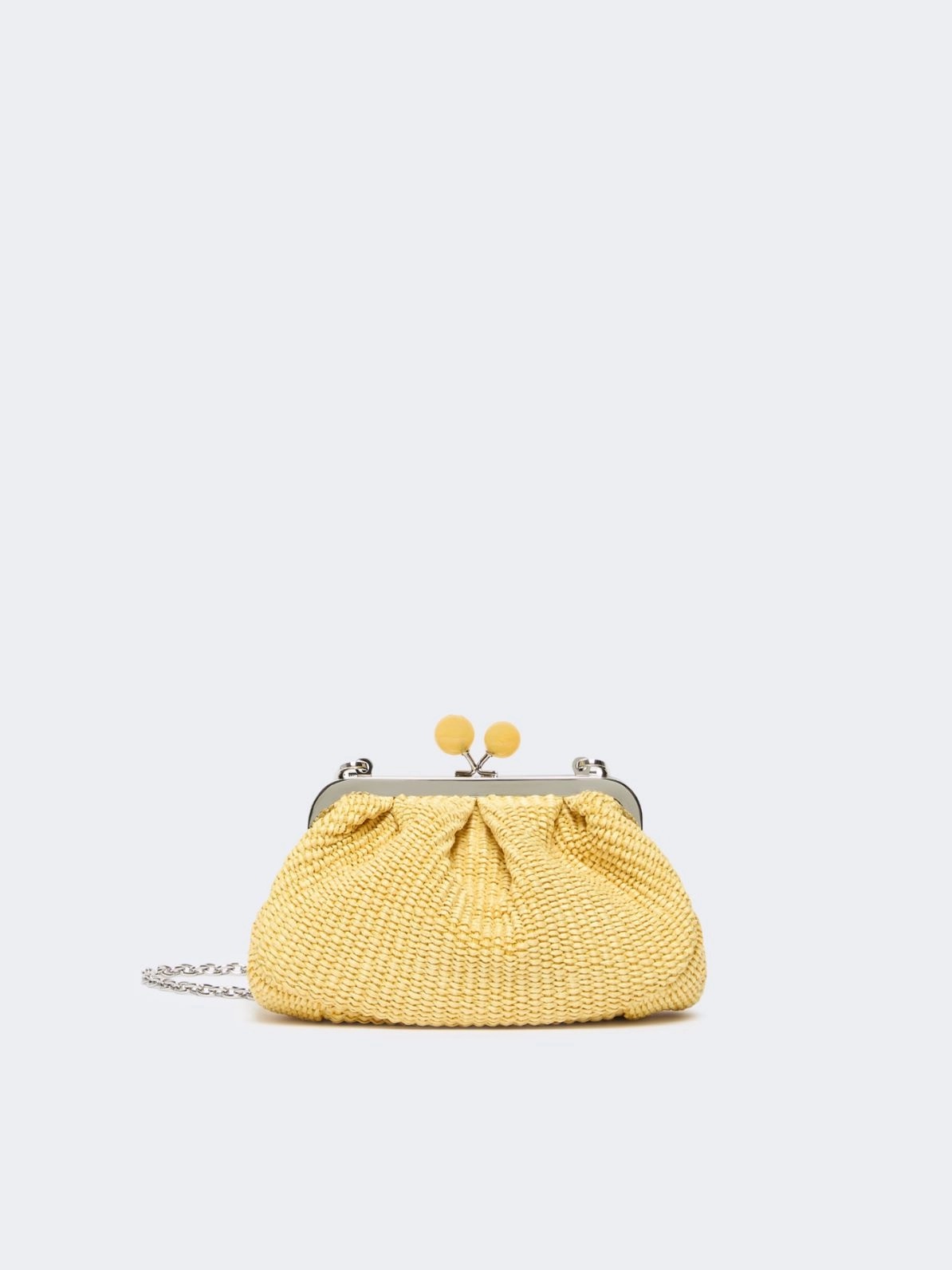 WEEKEND MAX MARA WKAPALMAS SMALL RAFFIA-EFFECT PASTICCINO ΤΣΑΝΤΑ