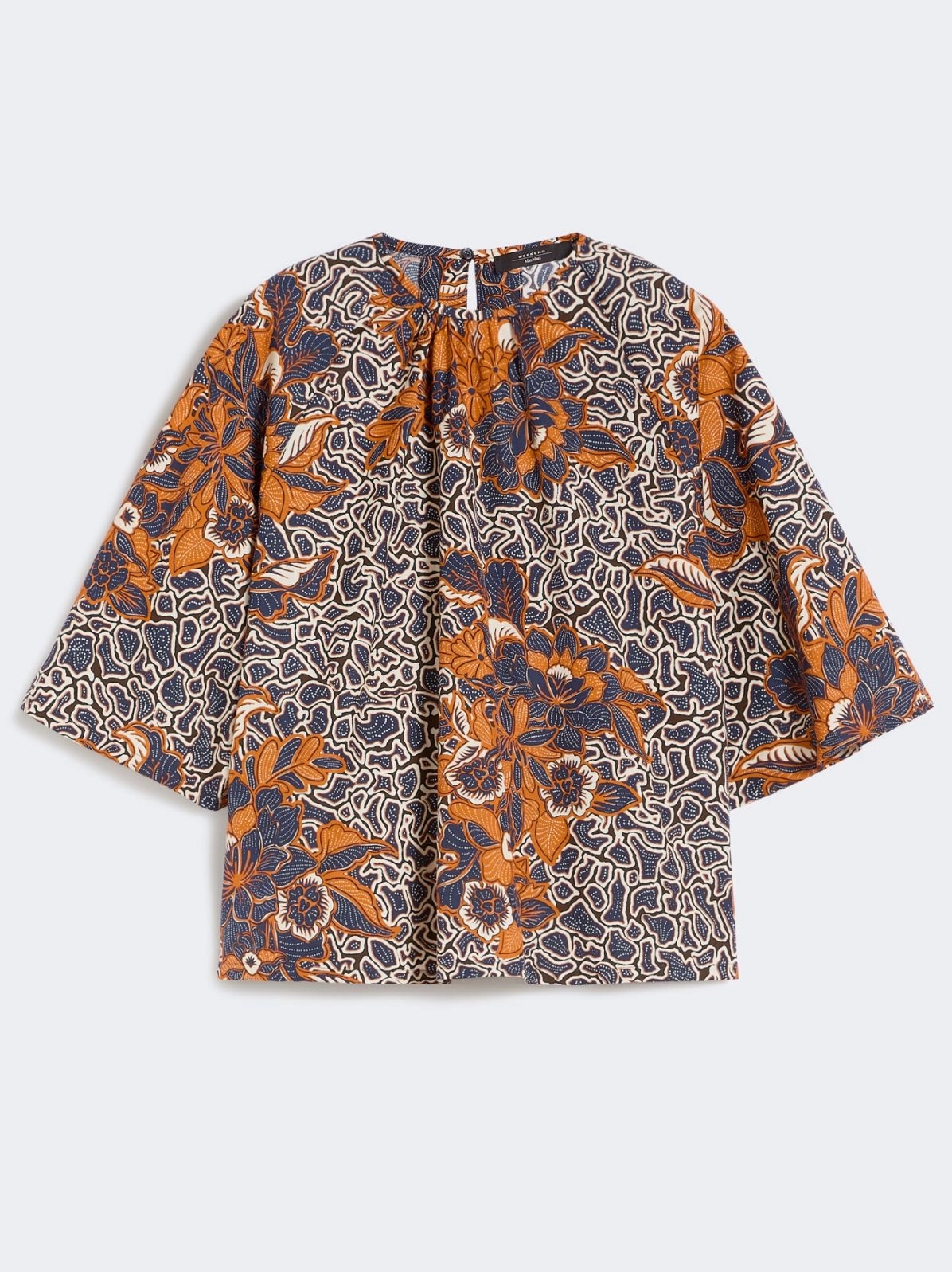 WEEKEND MAX MARA WKDQUAGLIA PRINTED COTTON POPLIN ΜΠΛΟΥΖΑ