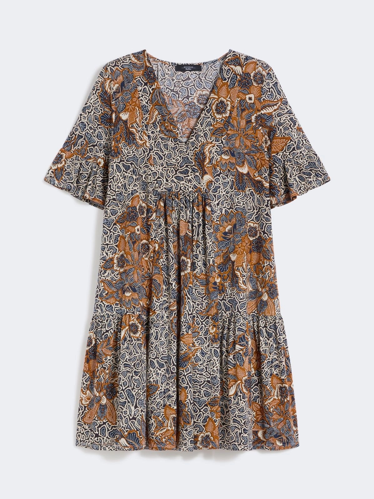 WEEKEND MAX MARA WKDFUOCO PRINTED COTTON JERSEY ΦΟΡΕΜΑ