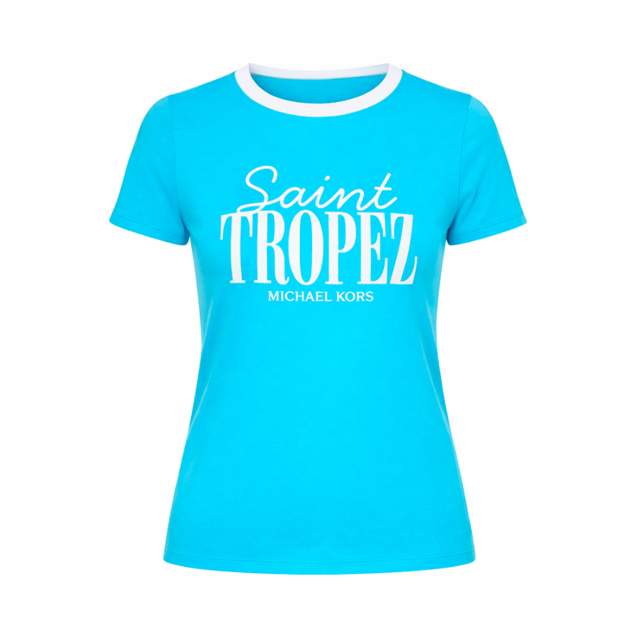 MICHAEL KORS ST. TROPEZ STRETCH COTTON T-SHIRT