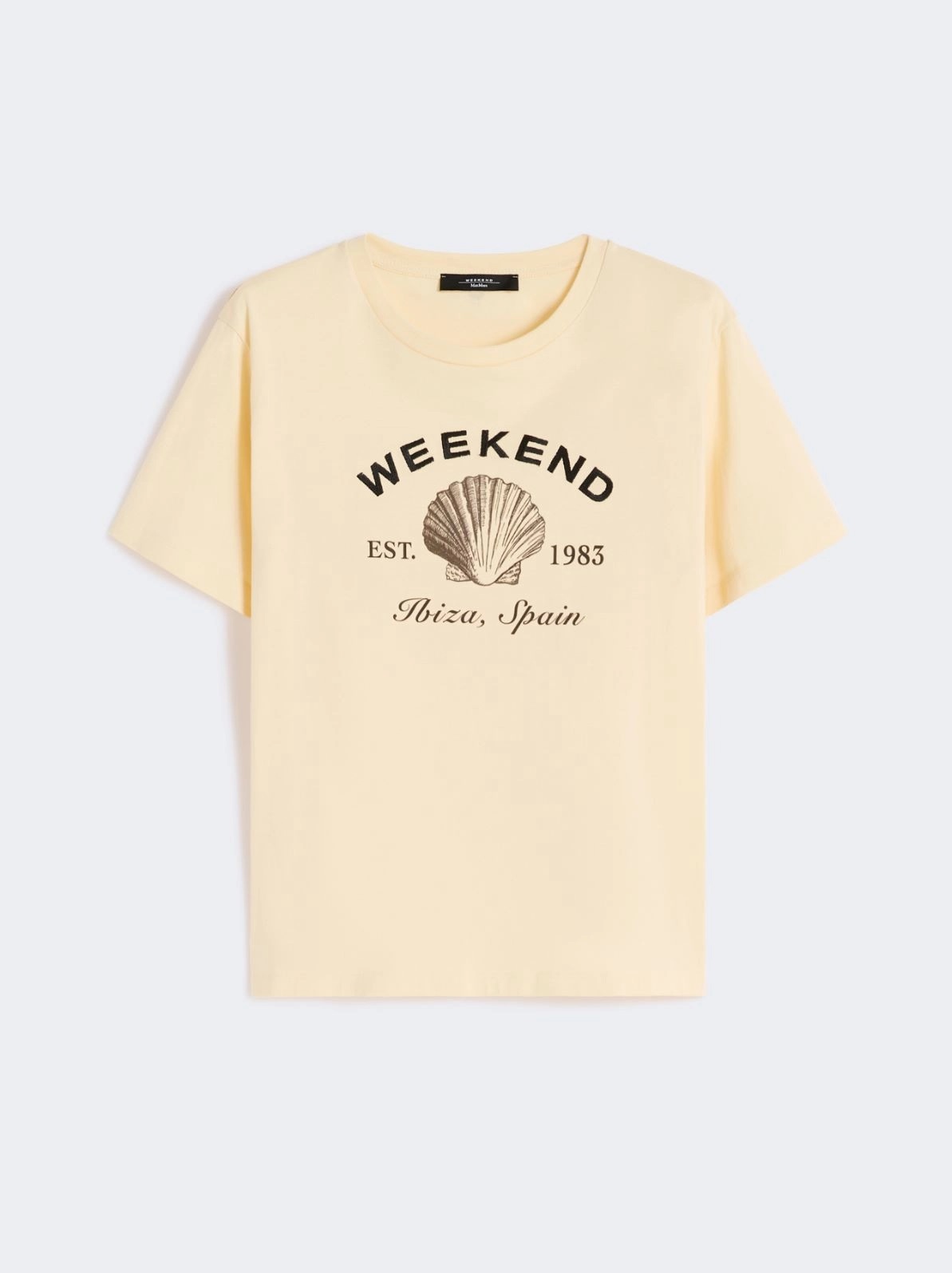 WEEKEND MAX MARA WKDBORA JERSEY T-SHIRT WITH GRAPHICS
