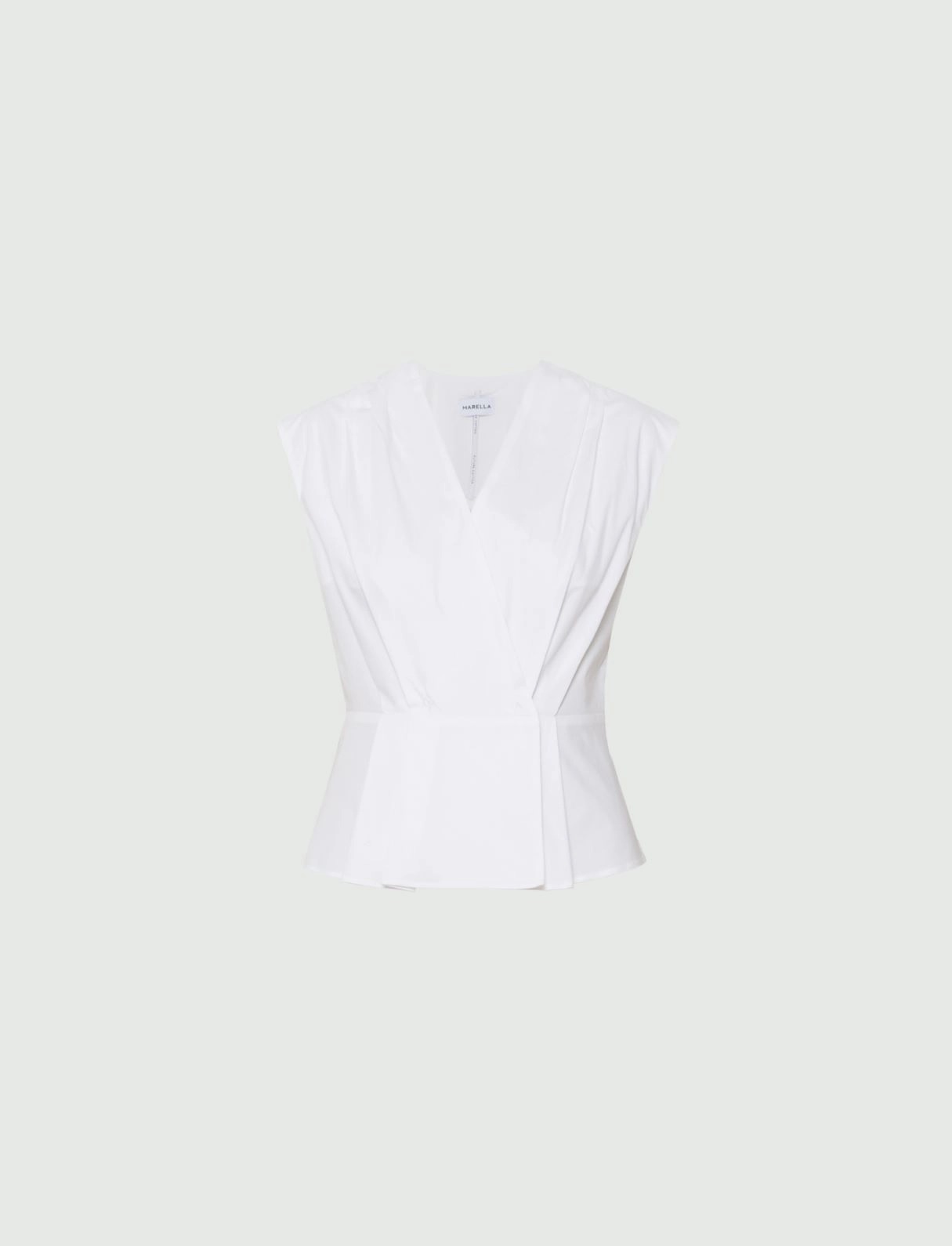 MARELLA MLLBAZAR SLEEVELESS POPLIN TOP