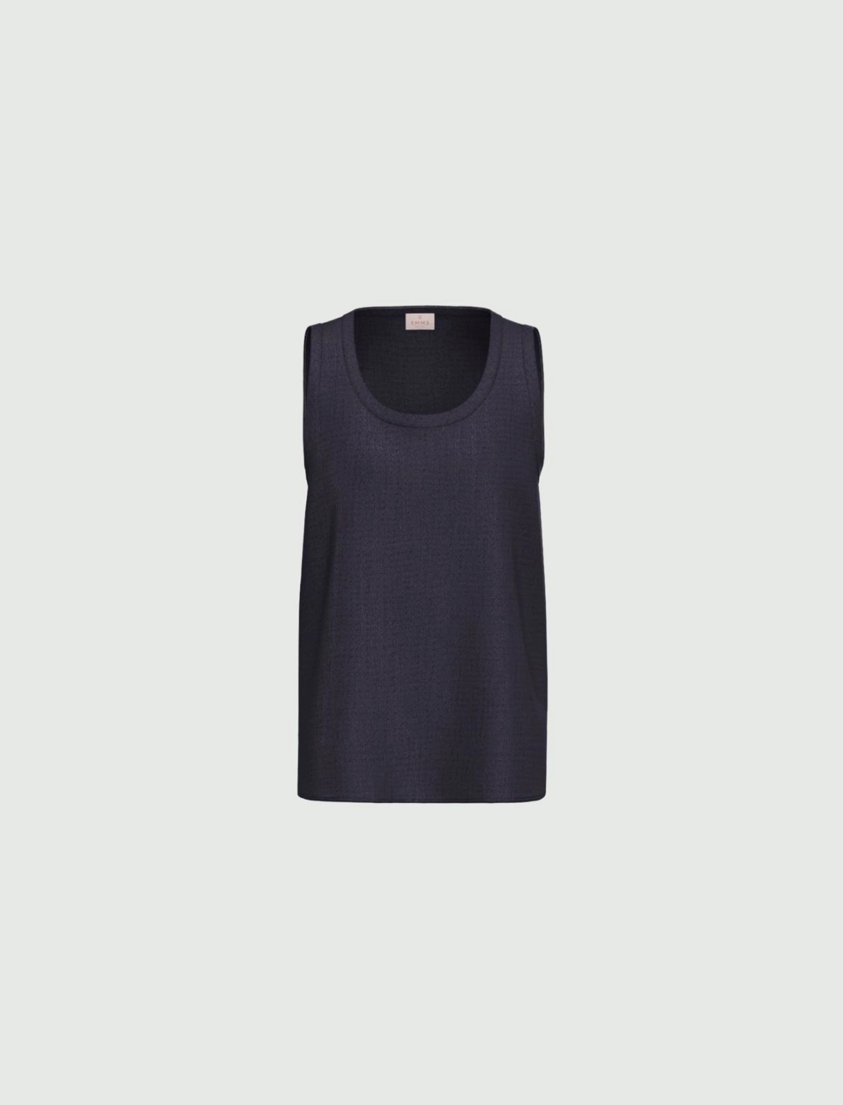 EMME EMMNEMBI SLEEVELESS VISCOSE ACETATE TOP