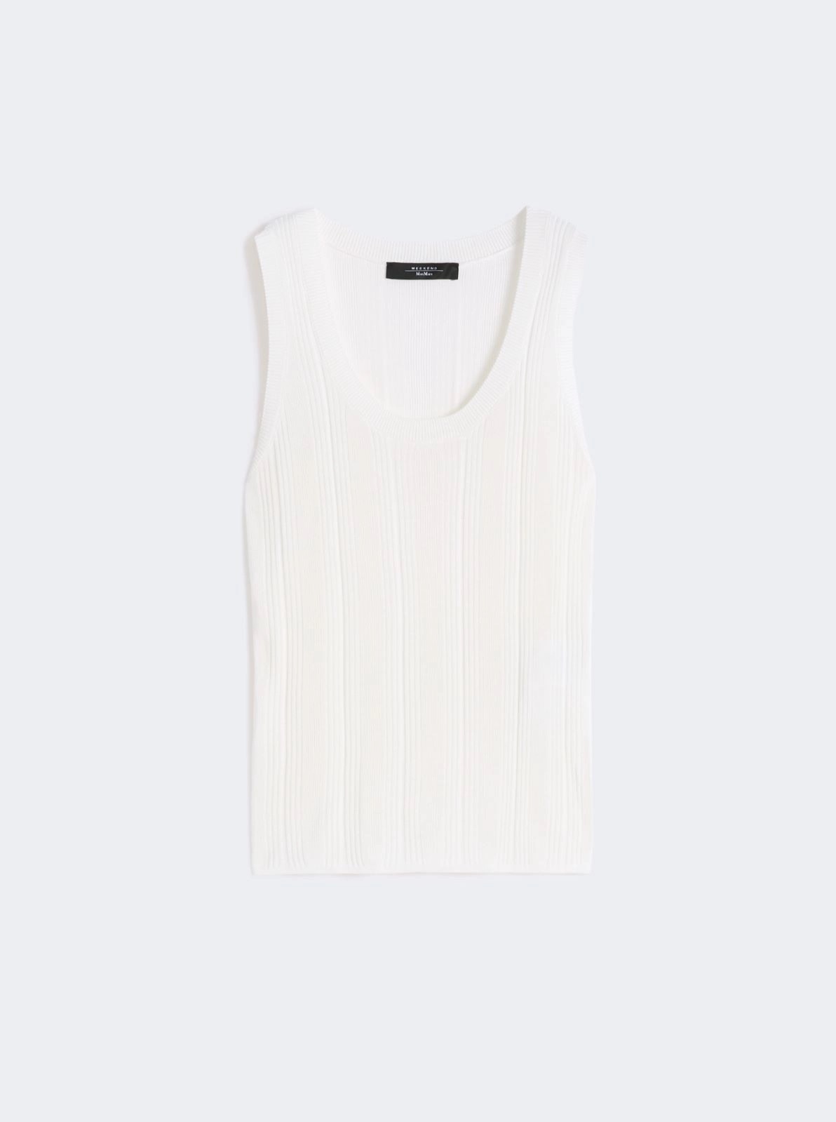WEEKEND MAX MARA WKDCOSE VISCOSE YARN SLEEVELESS JUMPER