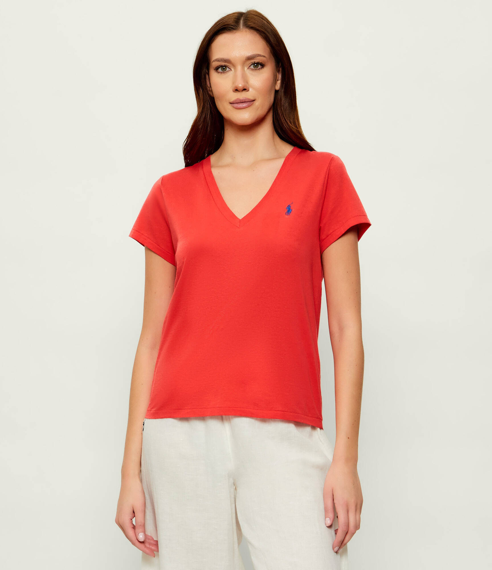 POLO RALPH LAUREN COTTON JERSEY V-NECK T-SHIRT