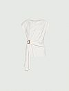 MARELLA MLLSUPREMO SLEEVELESS DRAPED ΜΠΛΟΥΖΑ 