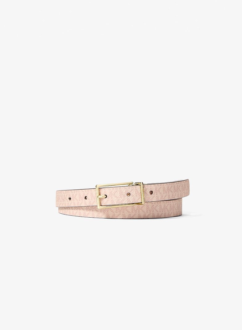 MICHAEL KORS REVERSIBLE LOGO/LEATHER ΖΩΝΗ