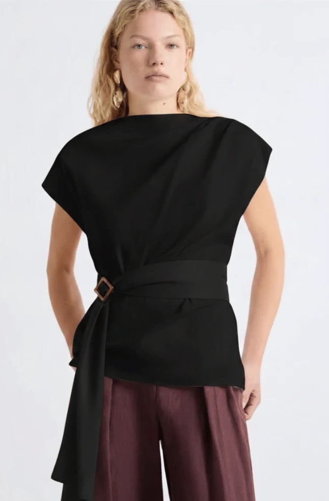 MARELLA MLLSUPREMO SLEEVELESS DRAPED ΜΠΛΟΥΖΑ 