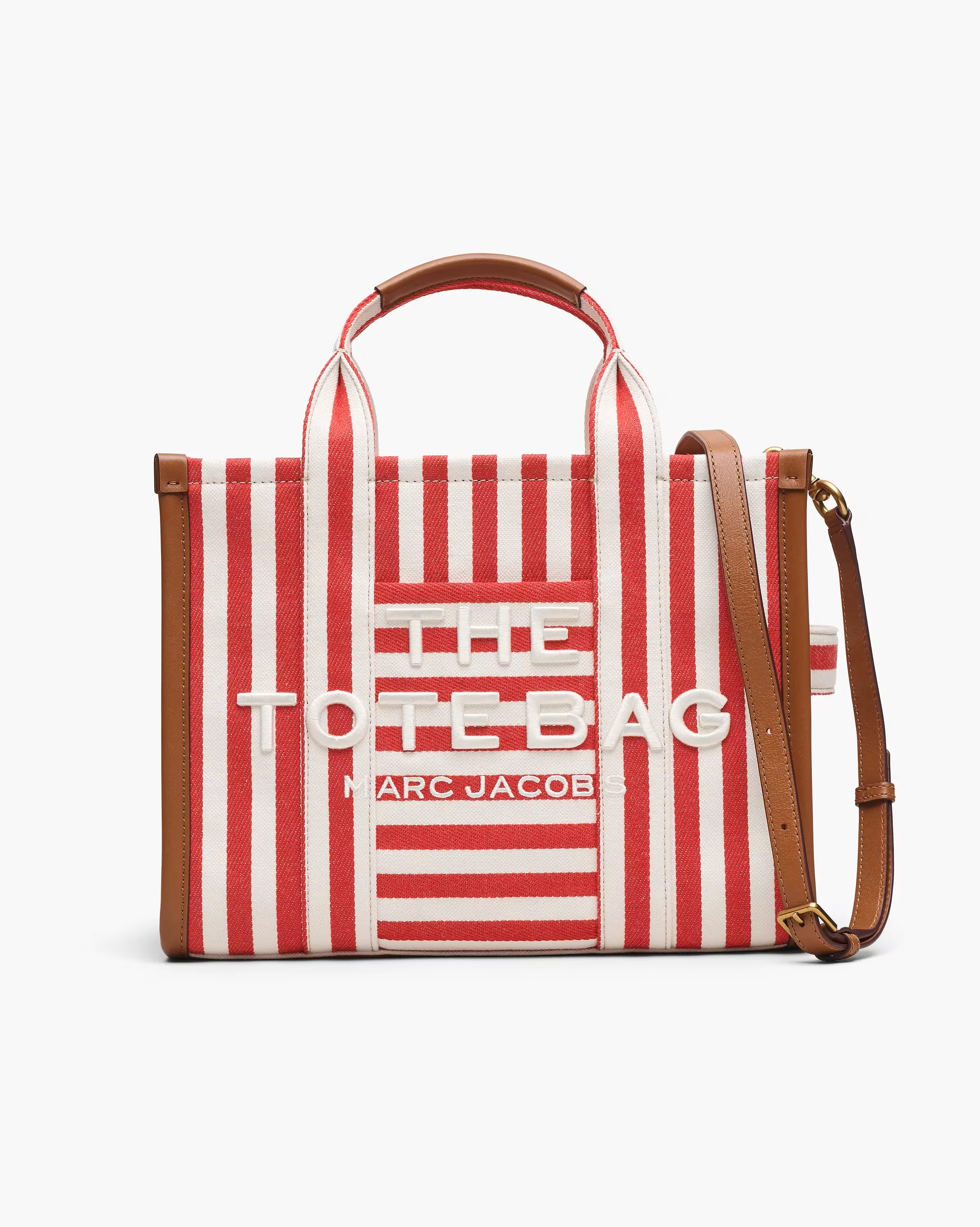 MARC JACOBS THE STRIPE CANVAS MEDIUM TOTE ΤΣΑΝΤΑ