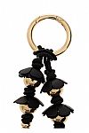 MICHAEL KORS BLACK BEADED CHARM