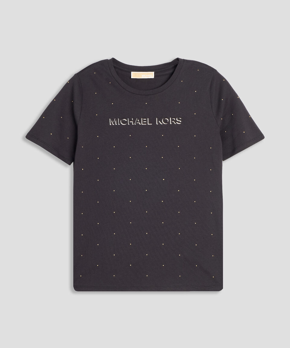 MICHAEL KORS STUD COTTON T-SHIRT