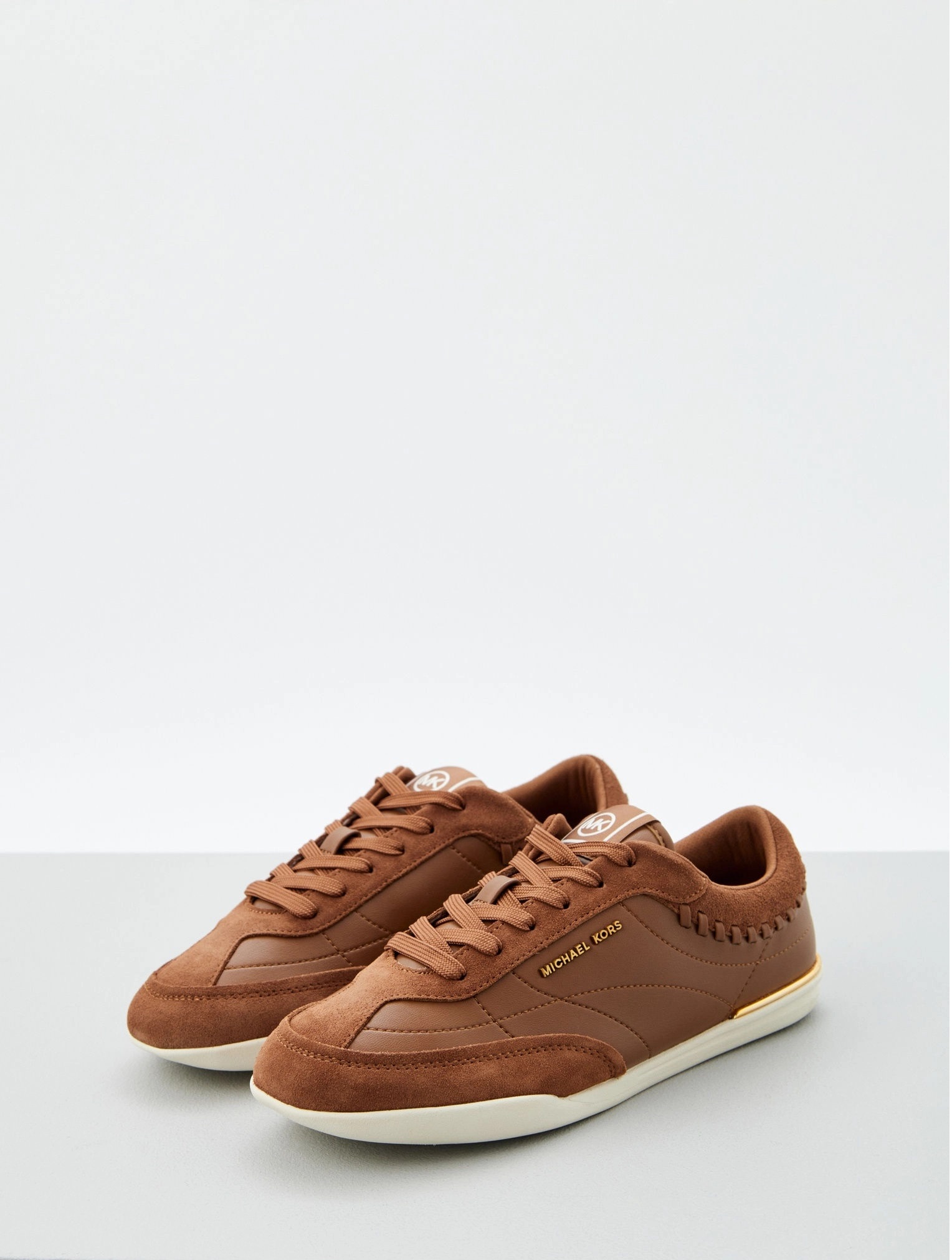 MICHAEL KORS NOLAN LEATHER AND SUEDE SNEAKERS