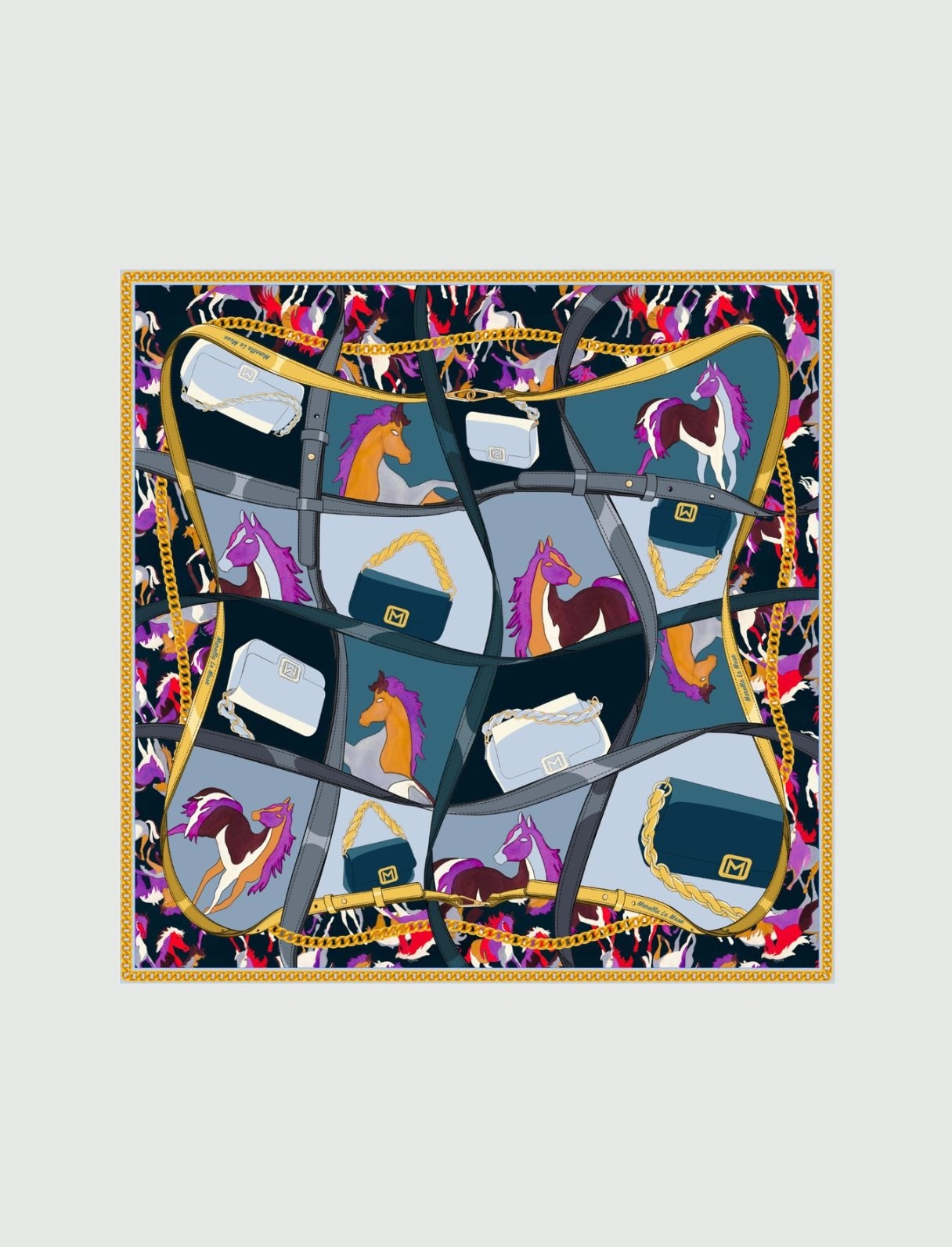 MARELLA MLASANDALO LE MUSE-PRINT SILK ΜΑΝΤΗΛΙ