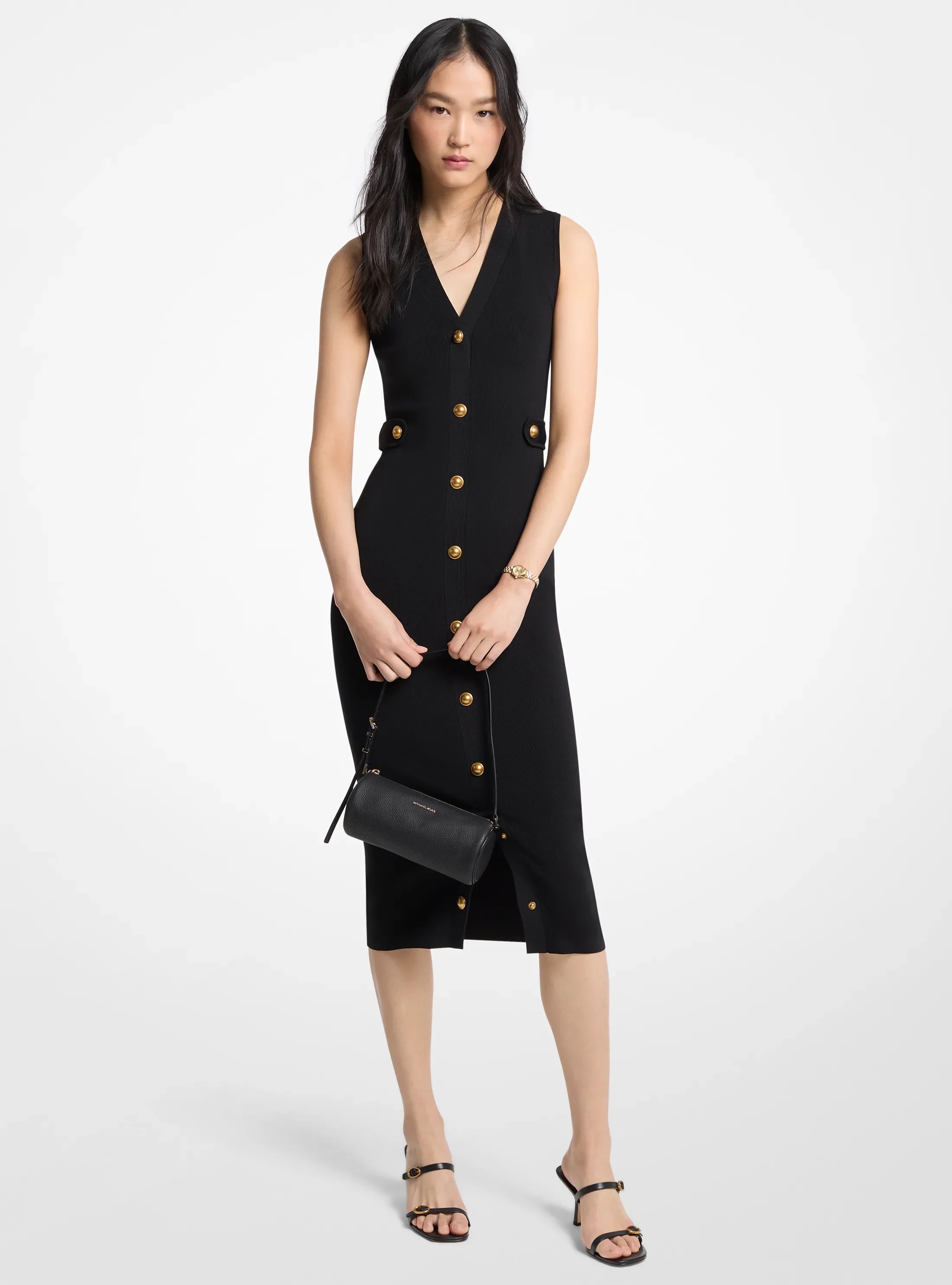 MICHAEL KORS STRETCH KNIT MIDI ΦΟΡΕΜΑ