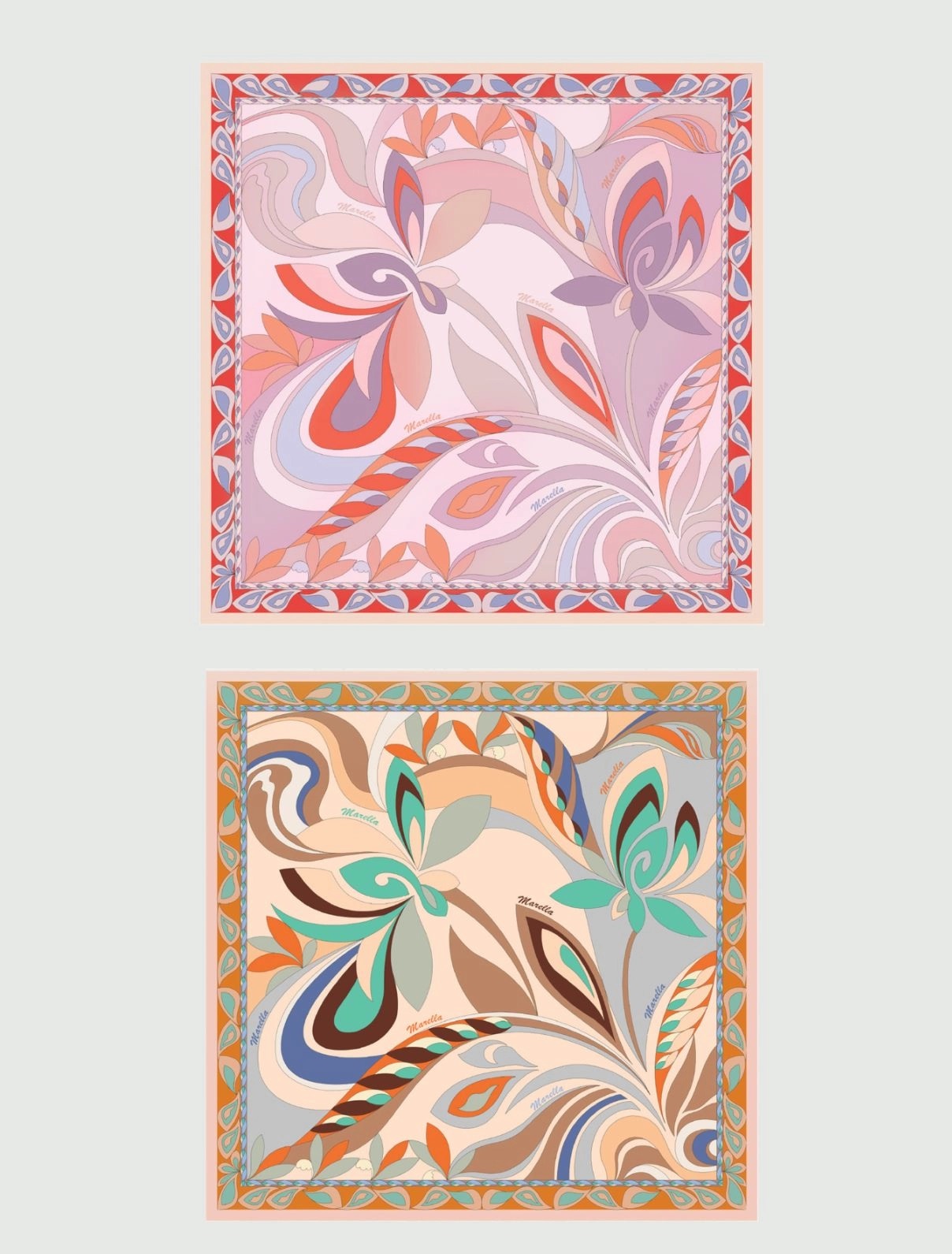 MARELLA MLATEMPO PURE SILK SATIN ΜΑΝΤΗΛΙ
