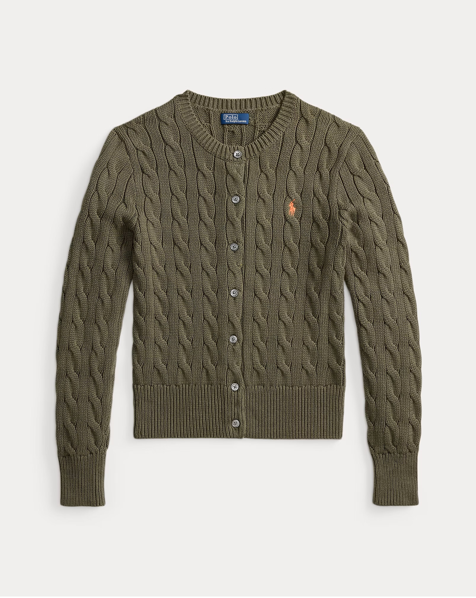 POLO RALPF LAUREN CABLE-KNIT COTTON CREWNECK ΖΑΚΕΤΑ