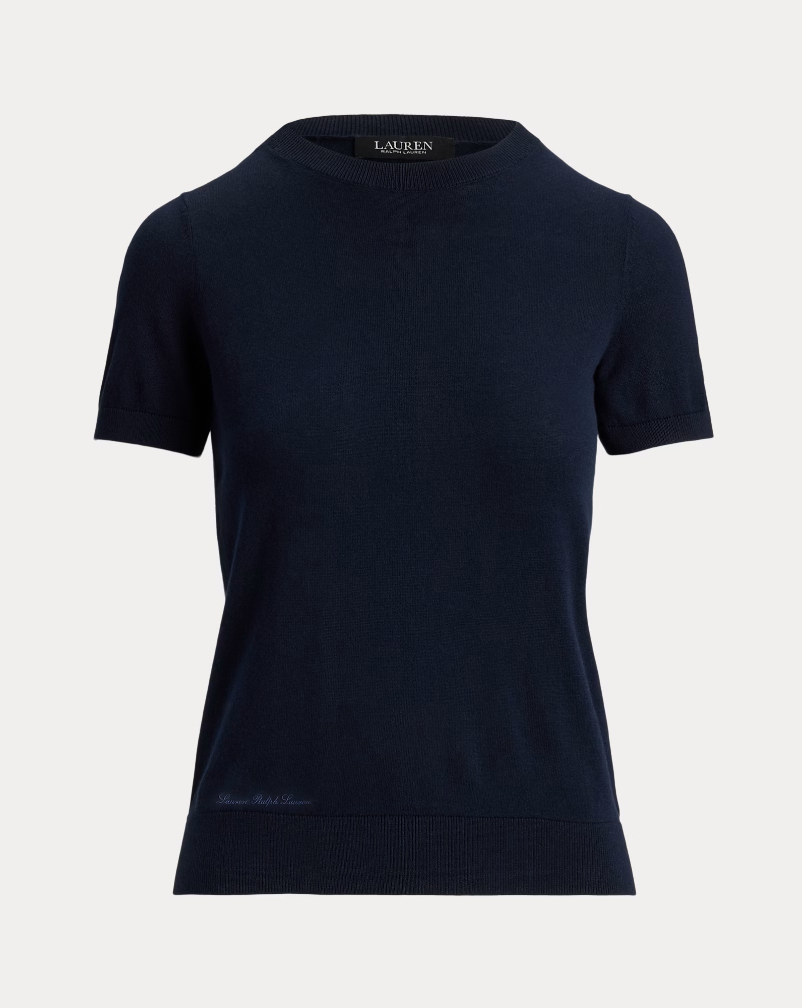LAUREN RALPH LAUREN COTTON-MODAL SHORT-SLEEVE ΠΛΕΚΤΟ