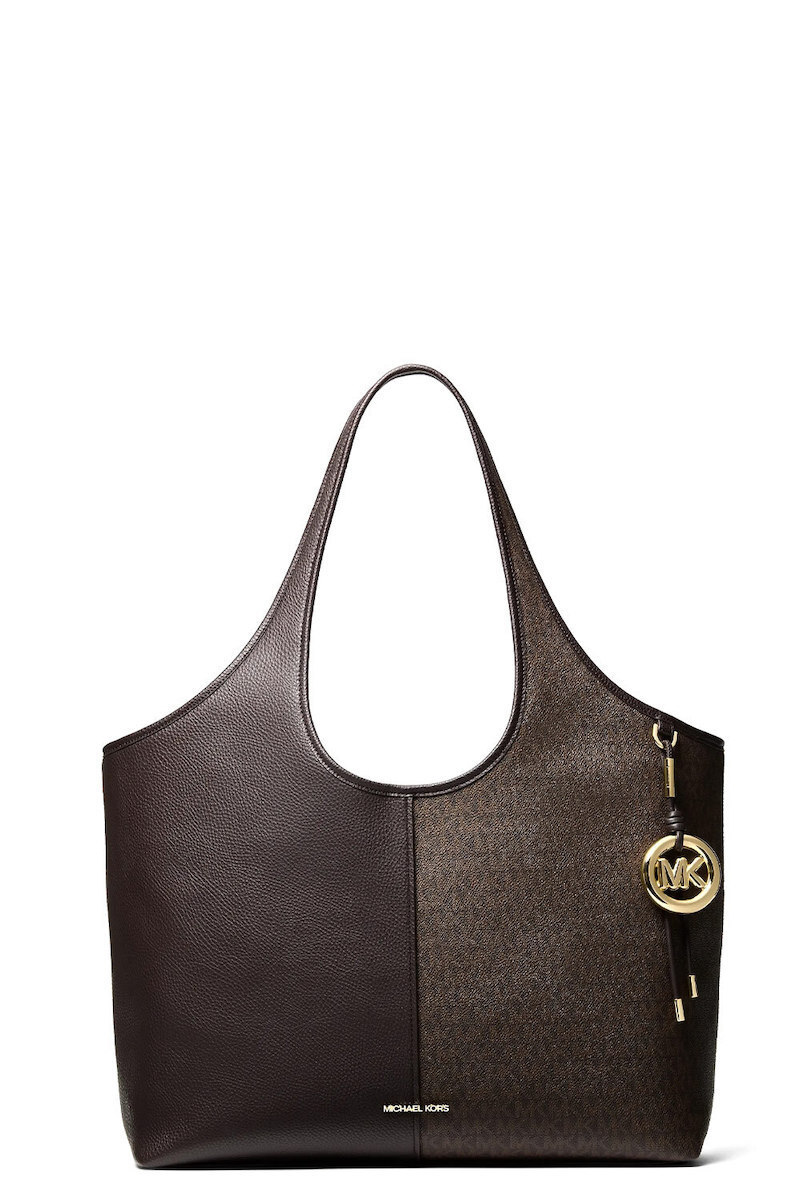 MICHAEL KORS HENLY LARGE SIGNATURE LOGO AND TEXTURED TOTE ΤΣΑΝΤΑ