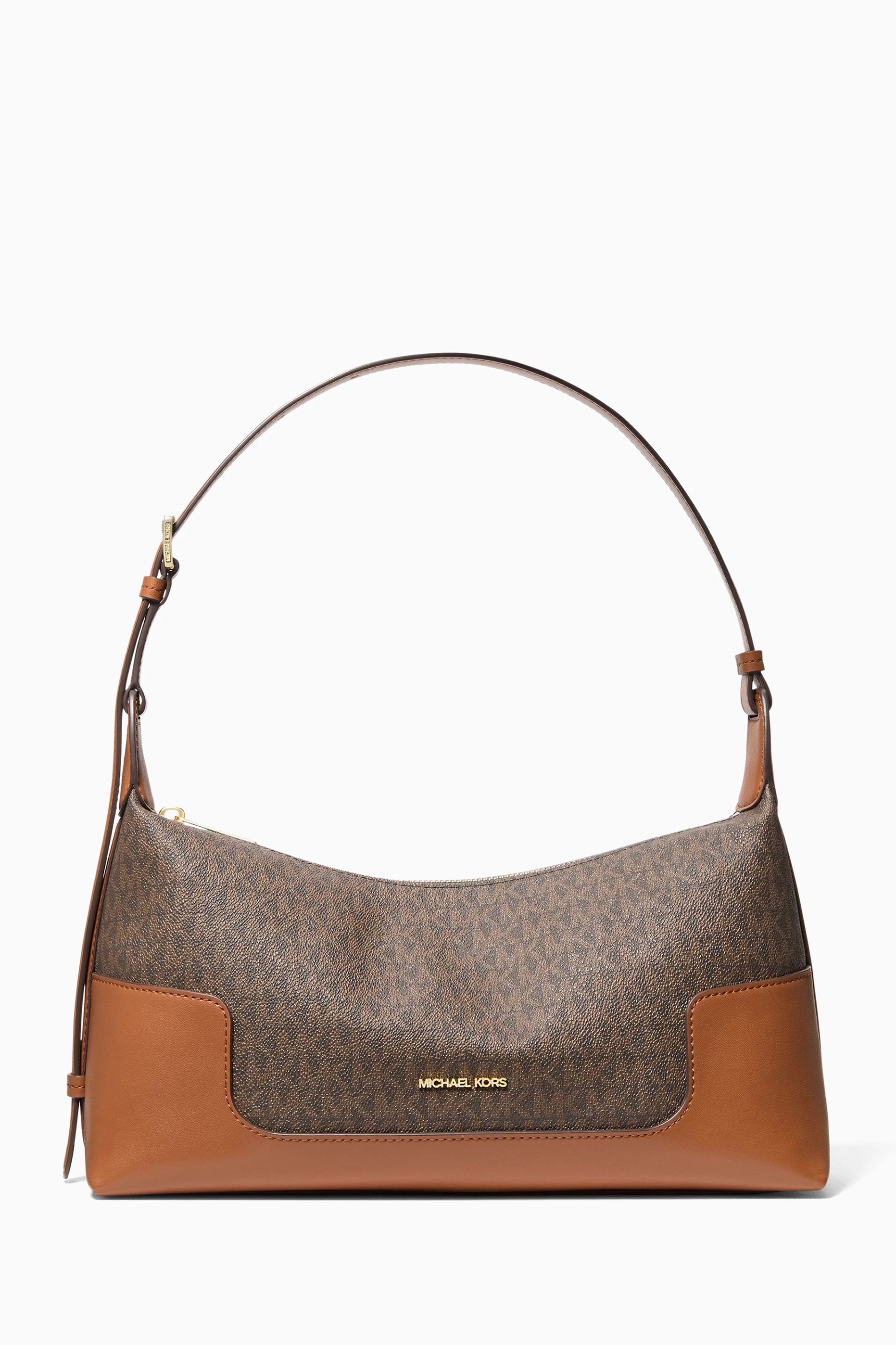 MICHAEL KORS TEDDI MEDIUM SIGNATURE LOGO SLOUCHY SHOULDER ΤΣΑΝΤΑ