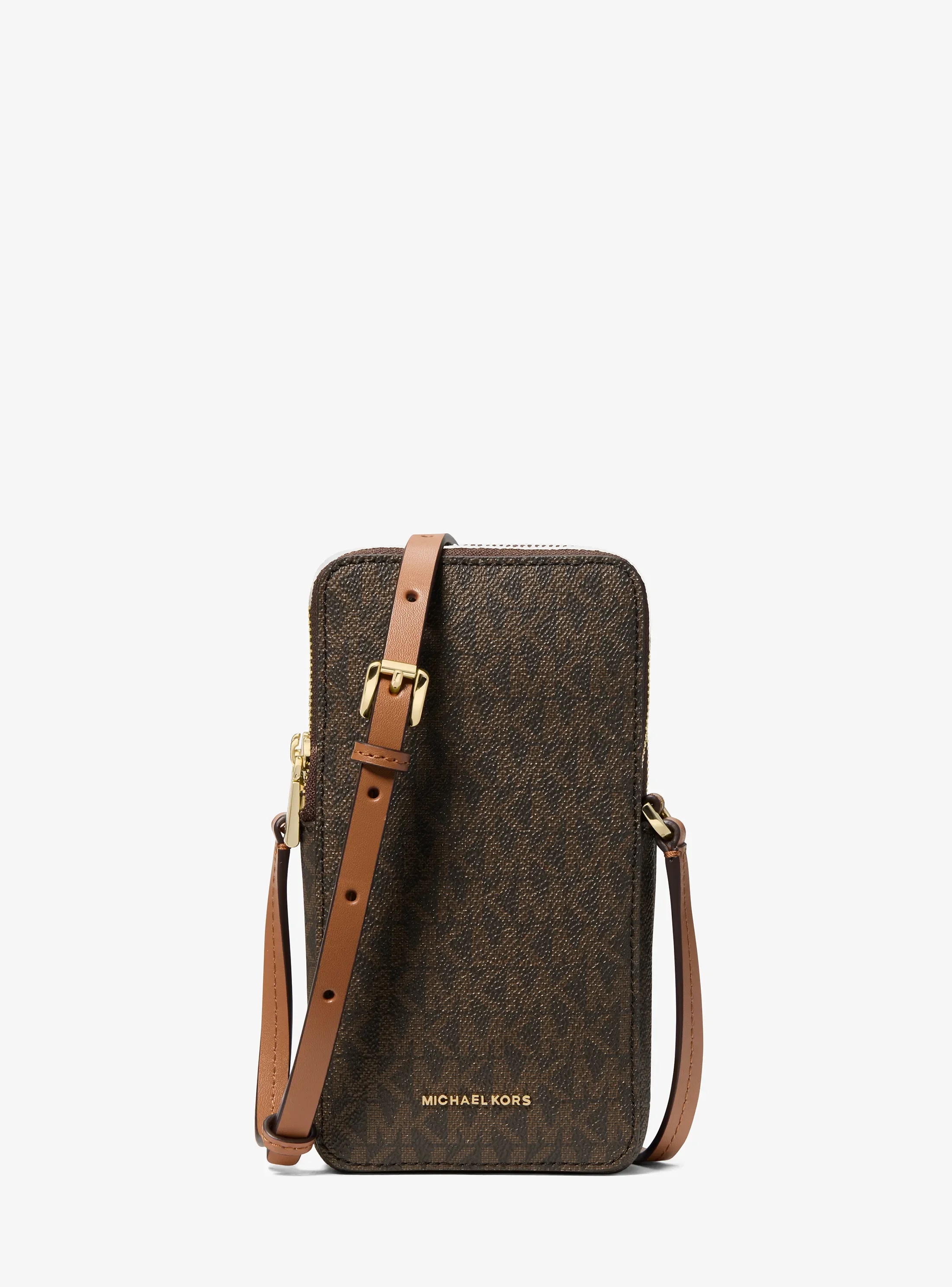 MICHAEL KORS JET SET SMALL SIGNATURE LOGO SMARTPHONE CROSSBODY ΤΣΑΝΤΑ