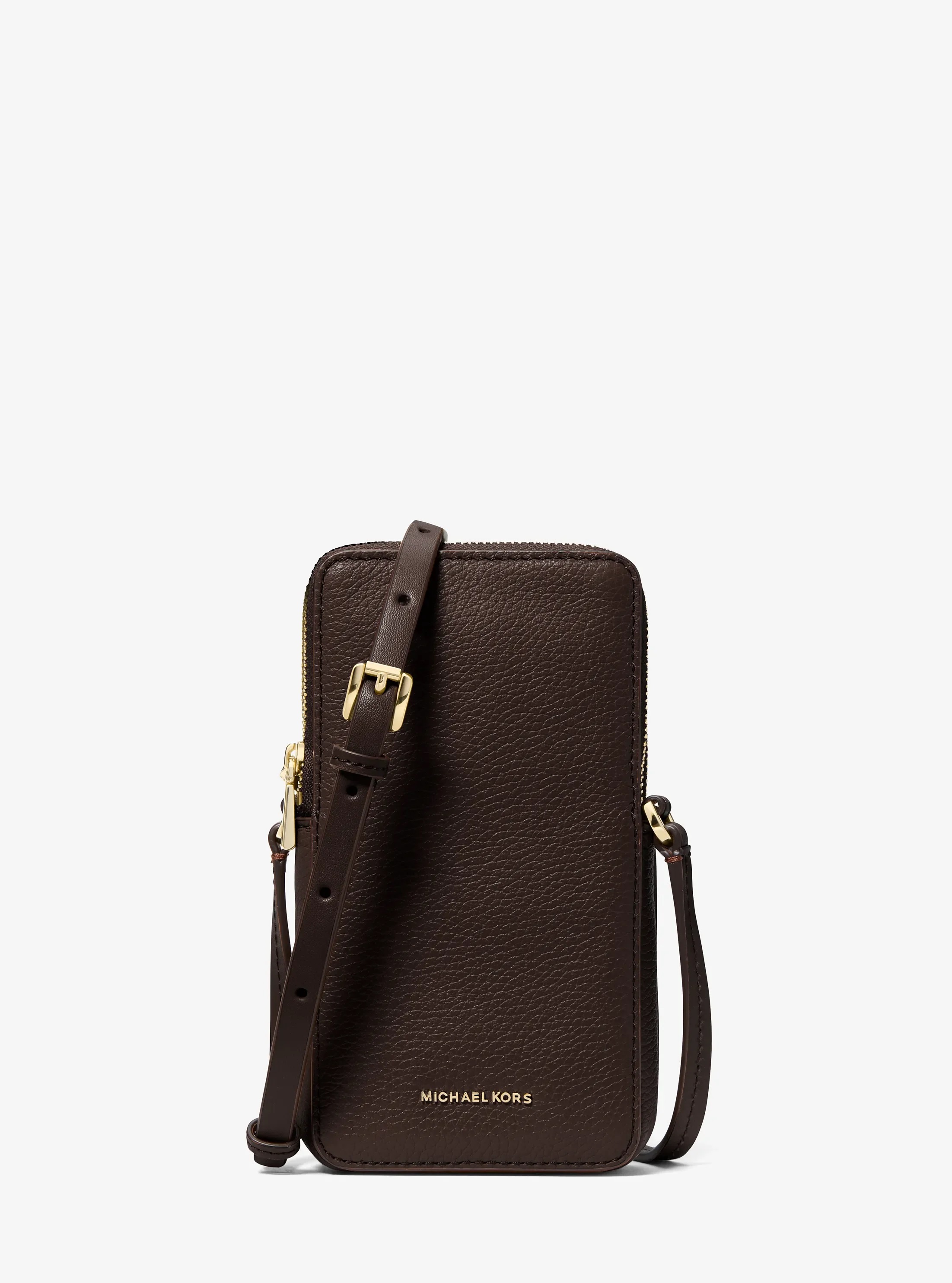 MICHAEL KORS JET SET SMALL PEBBLED LEATHER SMARTPHONE CRESSBODY ΤΣΑΝΤΑ