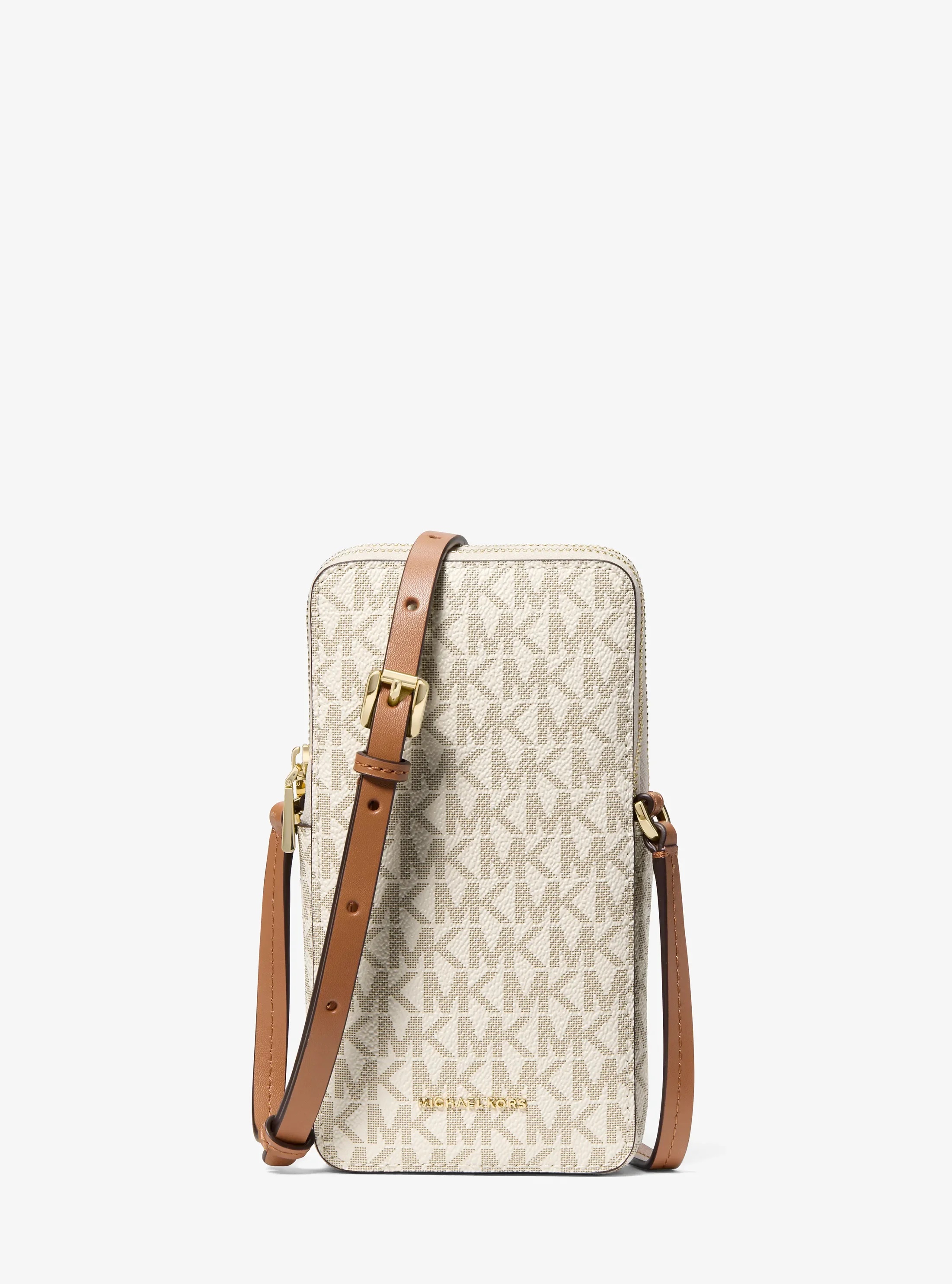 MICHAEL KORS JET SET SMALL SIGNATURE LOGO SMARTPHONE CROSSBODY ΤΣΑΝΤΑ