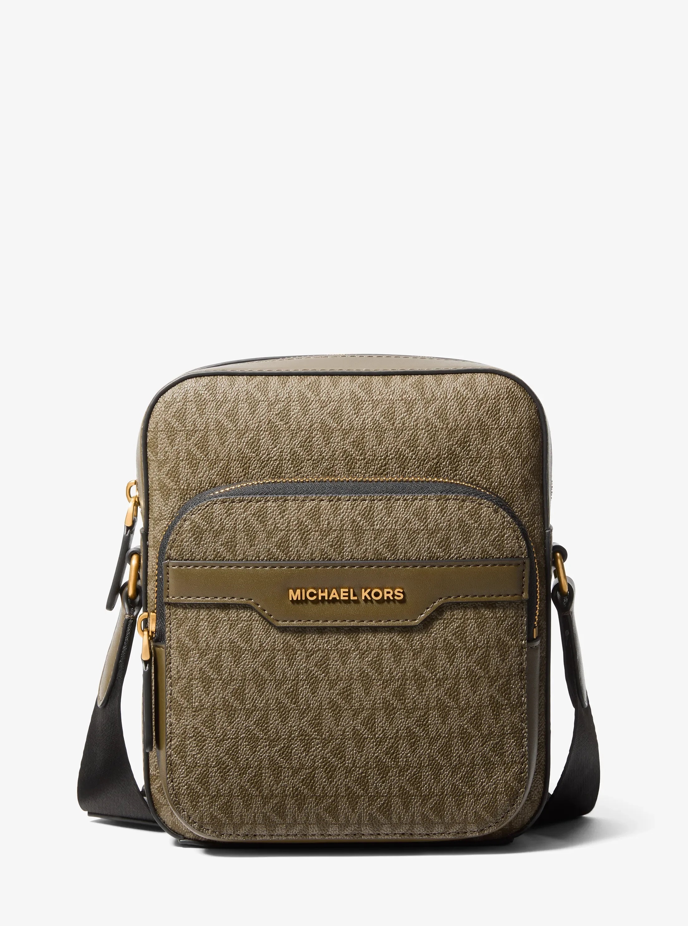 MICHAEL KORS MENS HUDSON MINI SIGNATURE LOGO FLIGHT ΤΣΑΝΤΑ