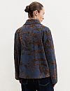 EMME EMMGHIERA FADED JACQUARD DENIM JACKET