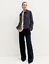EMME EMMGHIERA FADED JACQUARD DENIM JACKET
