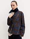 EMME EMMGHIERA FADED JACQUARD DENIM JACKET