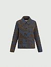 EMME EMMGHIERA FADED JACQUARD DENIM JACKET