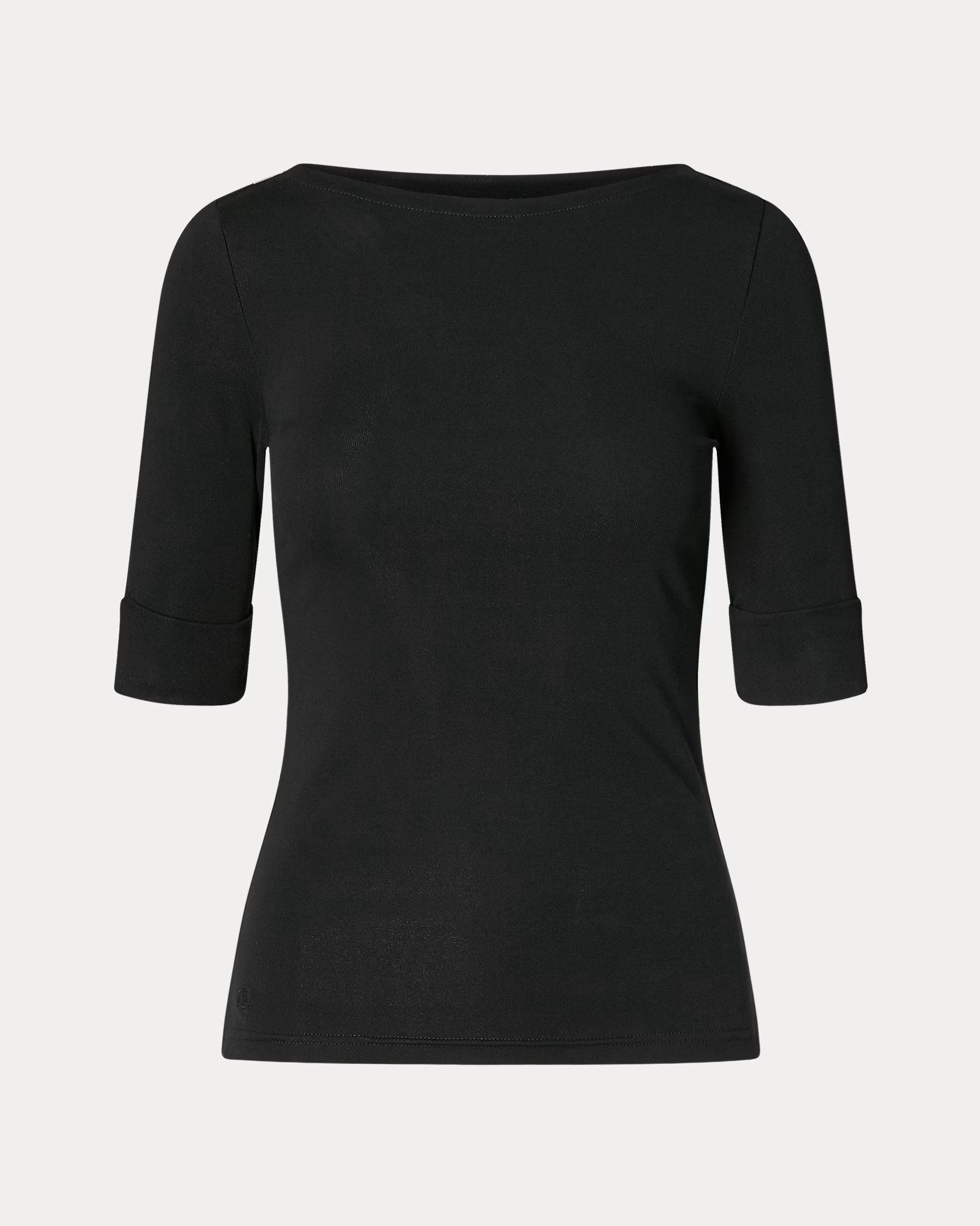 LAUREN RALPH LAUREN STRETCH JUDY COTTON BOATNECK ΜΠΛΟΥΖΑ