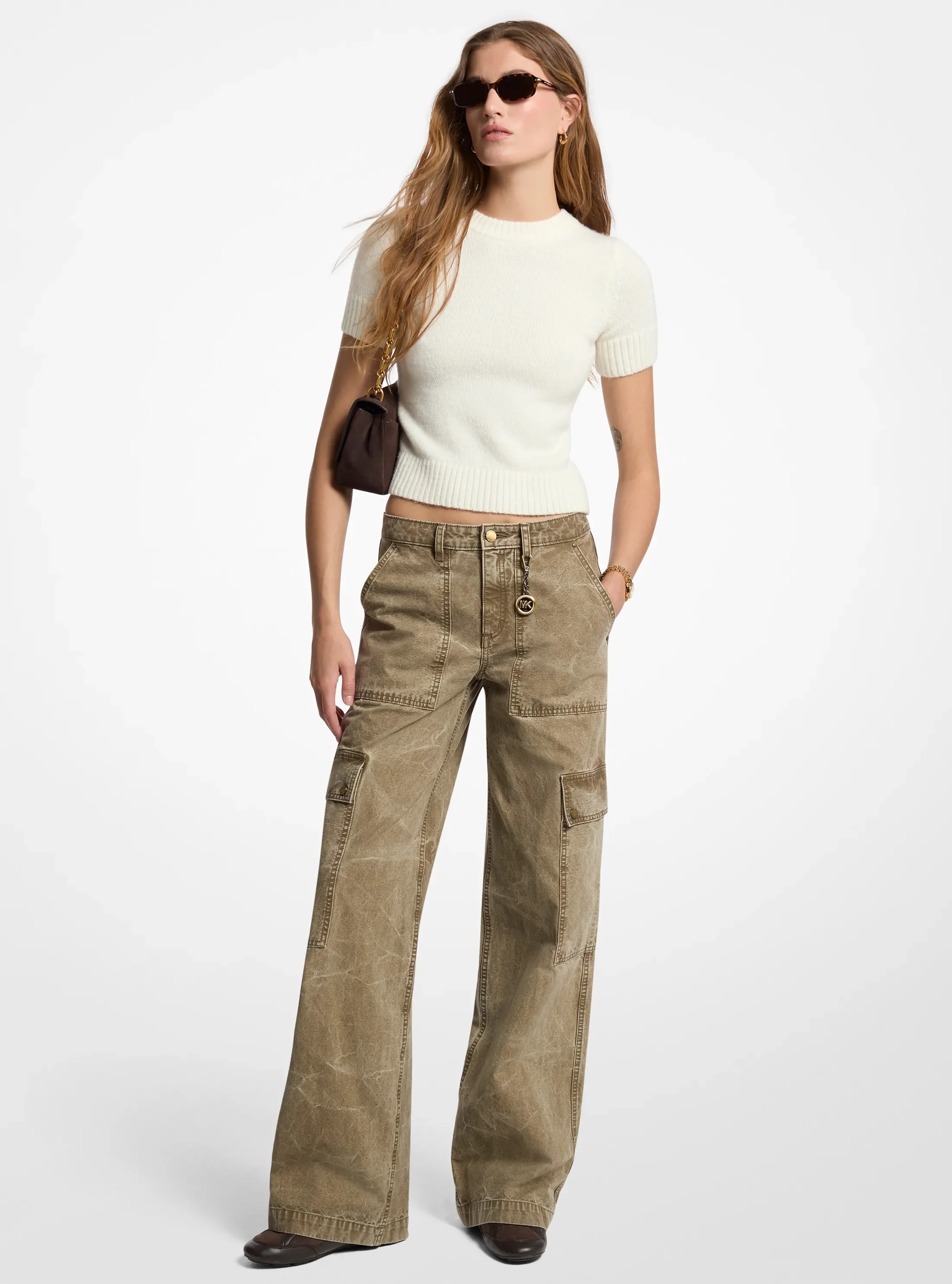 MICHAEL KORS GARMENT DYED DENIM CARGO ΠΑΝΤΕΛΟΝΙ