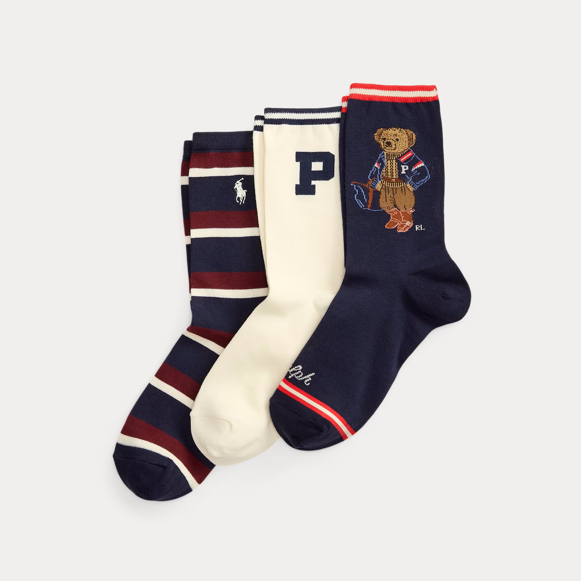 POLO RALPH LAUREN POLO BEAR STRIPED 3-PACK ΚΑΛΤΣΕΣ