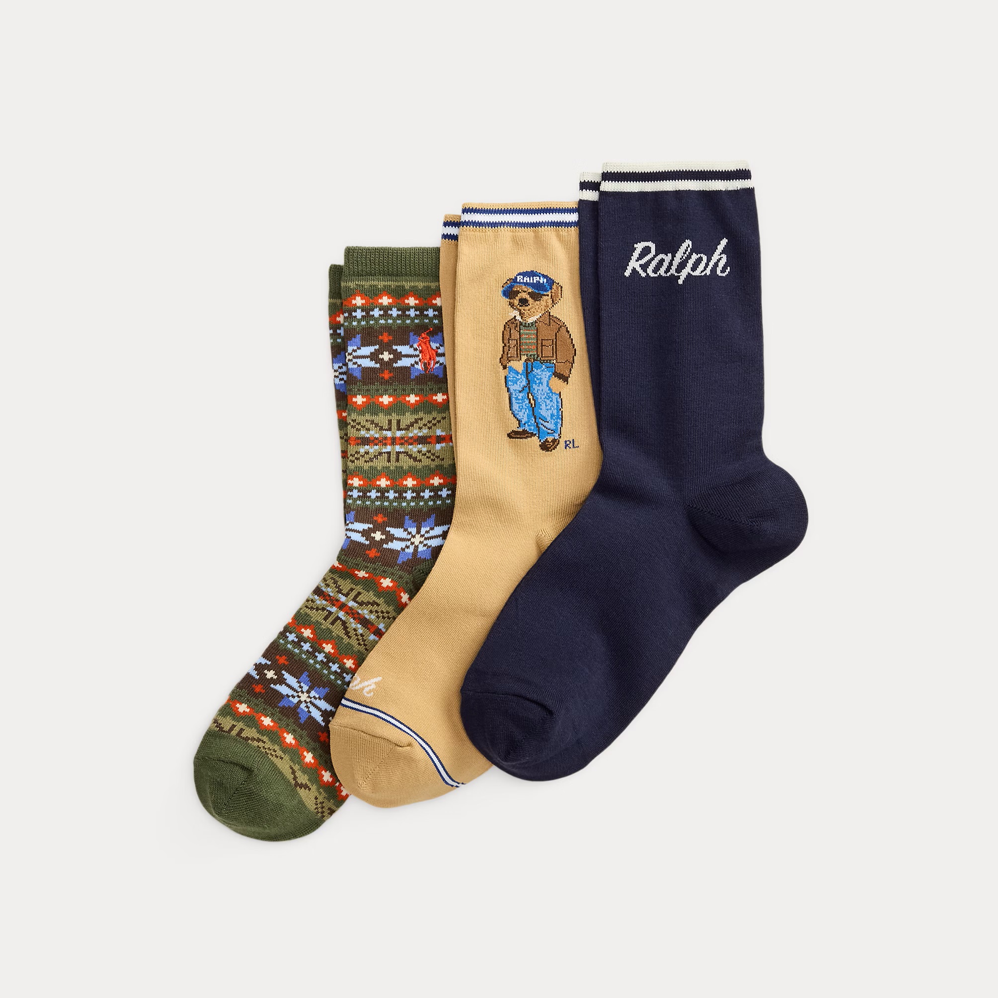 POLO RALPH LAUREN POLO BEAR FAIR ISLE 3-PACK ΚΑΛΤΣΕΣ